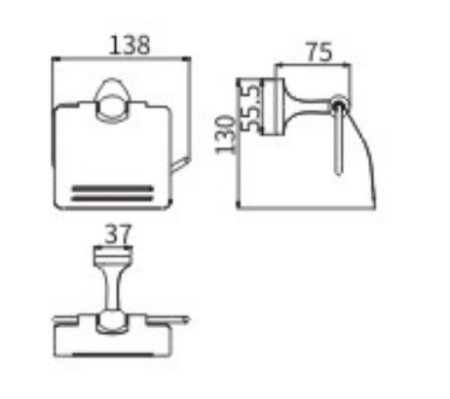 Бумагодержатель CeramaLux Bell 53507