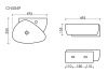 Раковина из сантехнического фарфора Ceramica Nova ELEMENT CN5049 50х40 подвесная цвет белый 1 отверстие под смеситель