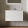 Тумба под раковину Sancos Cento CN80W 80х50 подвесная цвет белый