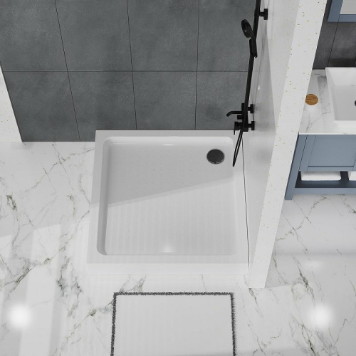 Душевой поддон BelBagno TRAY-BB-A-100-15-W 100х100 акрил белый - фото 4