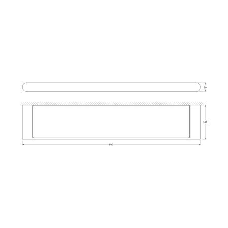 Полка в ванную комнату Artwelle SCHWARZ 7727