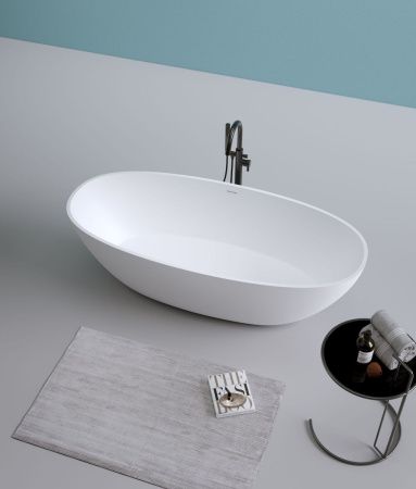 Ванна из искусственного камня Timo LEMPI LEMPI1800 180х80 отдельностоящая овальная