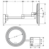 Косметическое зеркало Hansgrohe AddStoris 41790340