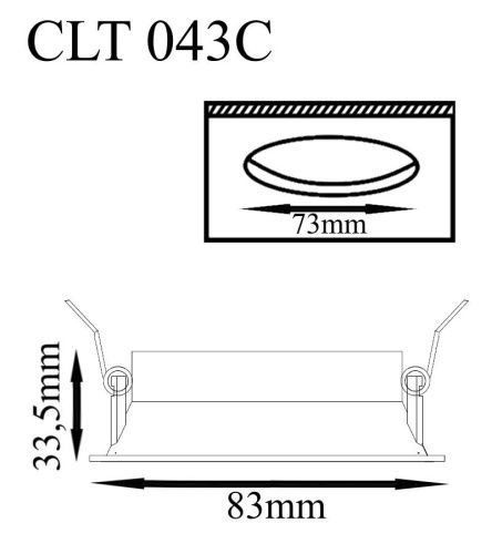Светильник встраиваемый Crystal Lux CLT 043 CLT 043C WH - фото 3