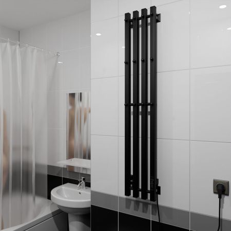 Полотенцесушитель электрический Altasan АргоЛюксПроф АргоЛюксПроф12021ЧМ 20х120 черный