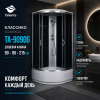 Душевая кабина Taliente TA-9090G 90х90 четверть круга с крышей ориентация универсальная