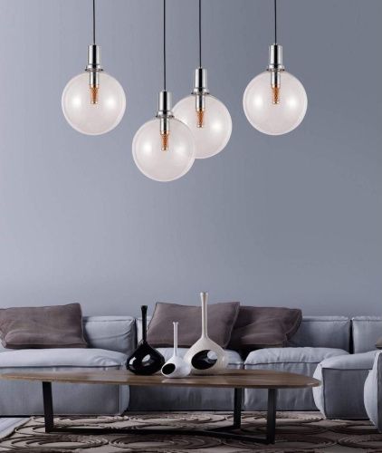 Светильник подвесной Lumina Deco Dorito (Дорито) LDP 1212-250 GY+CHR - фото 3
