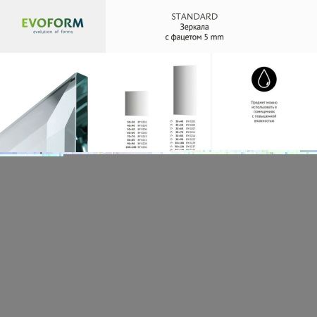 Зеркало Evoform Standard BY 0259 90х160 подвесное