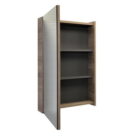 Зеркало-шкаф Comforty Дуэт 00-00009923CF 50х80 подвесной цвет коричневый