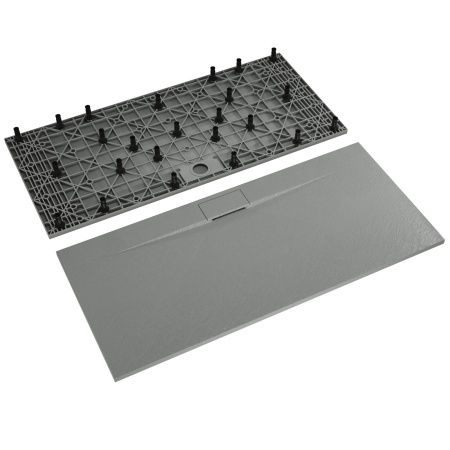 Душевой поддон RGW SMC 553802920-12 90х200 стеклопластик серый