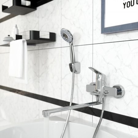 Смеситель для ванны Tokito TOYAMA TOK-TOY-1015 настенный хром