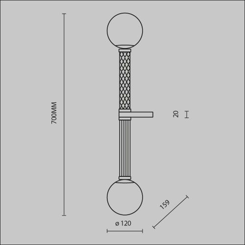 Бра Maytoni Teatro MOD287WL-02BS - фото 4
