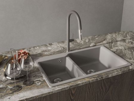 Смеситель для кухни Rivelato 3972500 grigio cromo на мойку хром/серый