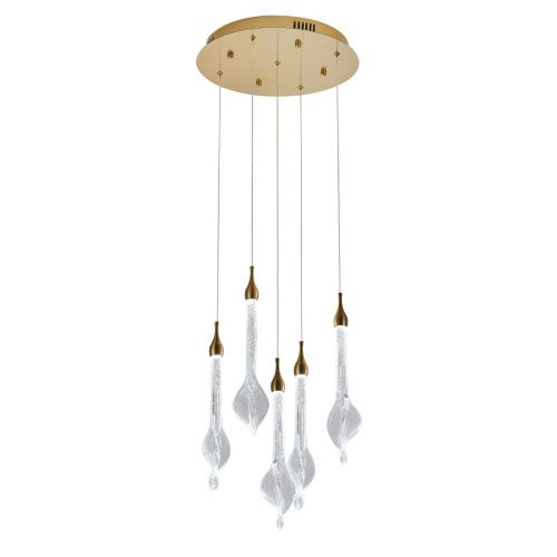 Светильник подвесной Delight Collection OD2433-5 gold/clear - фото 2