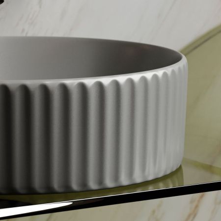 Раковина из сантехнического фарфора Ceramica Nova ELEMENT CN6057MH 40х40 накладная цвет черный без отверстий под смеситель