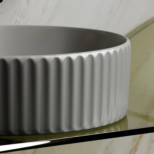 Раковина Ceramica Nova ELEMENT 36 см CN6057MH накладная цвет антрацит матовый - фото 2