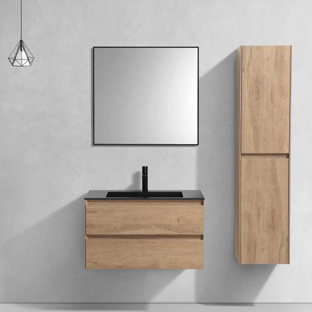 Тумба под раковину Vincea Luka VMC-2L800NO 80х50 подвесная цвет коричневый