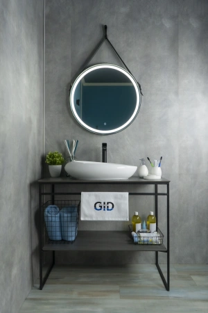 Раковина керамическая Gid Creativo 51167 60х40 накладная цвет белый без отверстий под смеситель