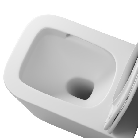 Унитаз подвесной Grossman Торнадо GR-4404MSQ белый матовый с сиденьем микролифт безободковый смыв торнадо