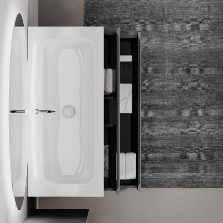 Тумба под раковину Sancos FOLK FL120GS 120х40 подвесная цвет серый