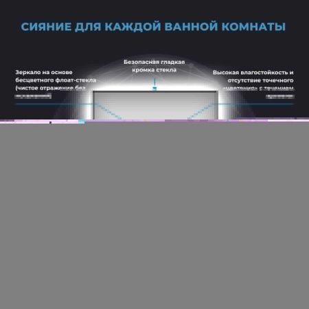 Зеркало с подсветкой Wellsee 7 Rays' Spectrum 172200420 70х70 подвесное