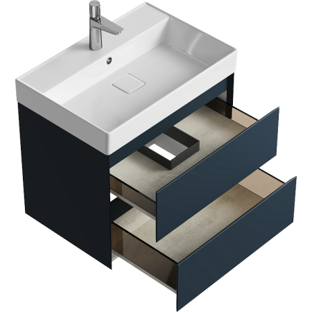 Тумба под раковину Aqwella Y GE01652GRM 70х50 подвесная цвет серый