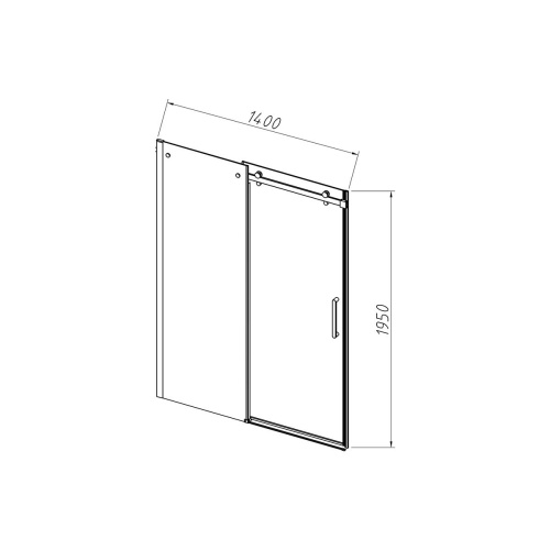 Душевая дверь Vincea Como-N VDS-4CN140CL 140х195 стекло прозрачное профиль хром глянцевый - фото 5