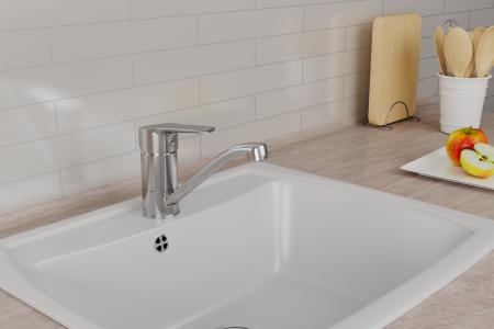 Смеситель для кухни Rush Victoria VI7135-26 на мойку хром