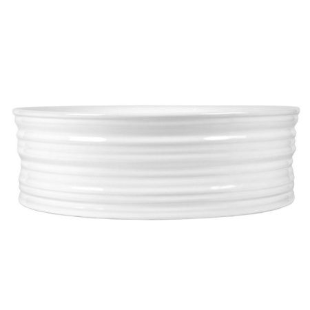 Раковина из сантехнического фарфора Bond Circle S60-410 40х40 накладная цвет белый без отверстий под смеситель