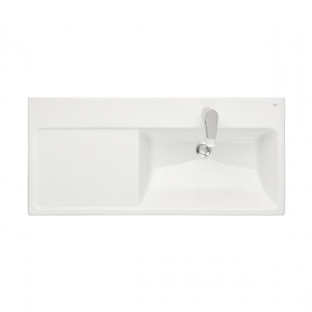 Раковина из сантехнического фарфора Roca The Gap Plus 73270ME004 100х50 накладная цвет белый