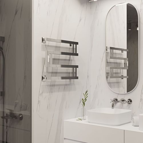 Полотенцесушитель Indigo Muza DGM40-50Rt 50х43 электрический хром - фото 4