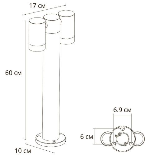 Ландшафтный светильник Arte Lamp MISTERO (МИСТЕРО) A3302PA-2BK - фото 2