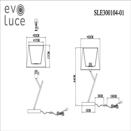 Настольная лампа Evoluce Denice (Денице) SLE300104-01