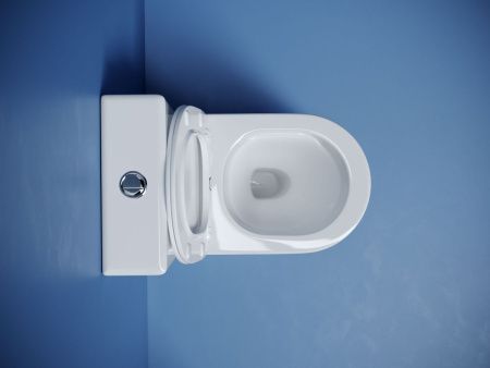 Унитаз напольный с бачком Ceramica Nova METROPOL CN4001T белый с сиденьем микролифт безободковый смыв торнадо