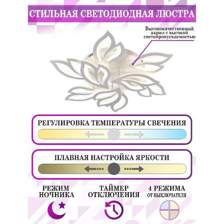 Люстра потолочная Natali Kovaltseva Sand (Санд) LED LAMPS 81226