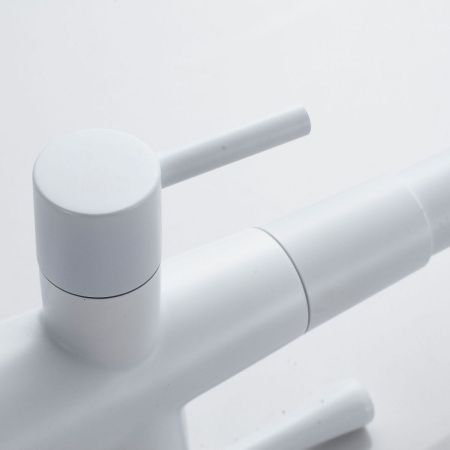 Смеситель для кухни Shevanik S528C на мойку белый