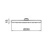 Верхний душ Webert Comfort AC1011015PVC хром