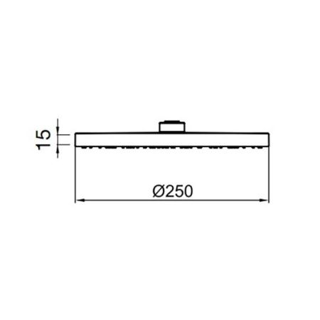 Верхний душ Webert Comfort AC1011015PVC хром