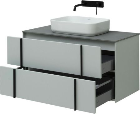 Тумба под раковину Allen Brau Reality 1.32007.PWM 100х50 подвесная цвет зеленый