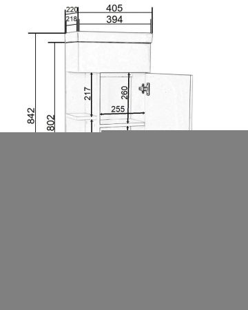 Тумба с раковиной Orange МИНИ Mini2-40TUW+Ra 40х20