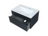 Тумба с раковиной Uperwood Lotus Premium 39340207461 80х50 цвет черный