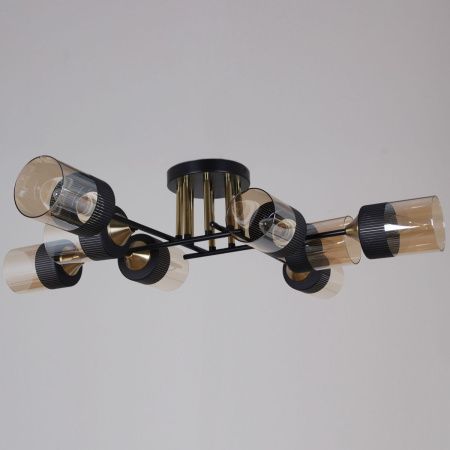 Люстра потолочная Reluce 48460-0.3-08 BK+COPPER