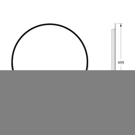 Зеркало с подсветкой Defesto AURA DF 2992 50х50 подвесное