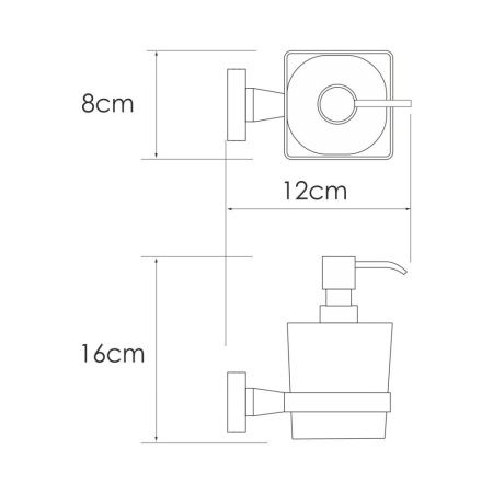 Дозатор для жидкого мыла WasserKRAFT 8799