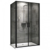 Душевой уголок Abber Sonnenstrand AG04100BC-S75B 75х100 стекло прозрачное профиль черный без поддона