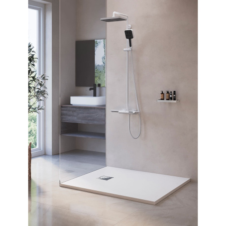 Душевой поддон RGW Stone Tray 16152715-01 70х150 искусственный камень белый без ножек