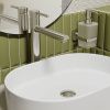 Смеситель Wasserkraft Wern 4200 4203H на раковину никель