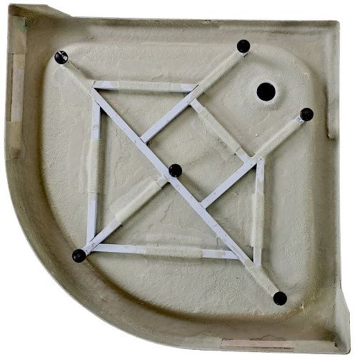 Душевой поддон Agger A01-080TCR/T 78х78 акрил белый с каркасом - фото 3