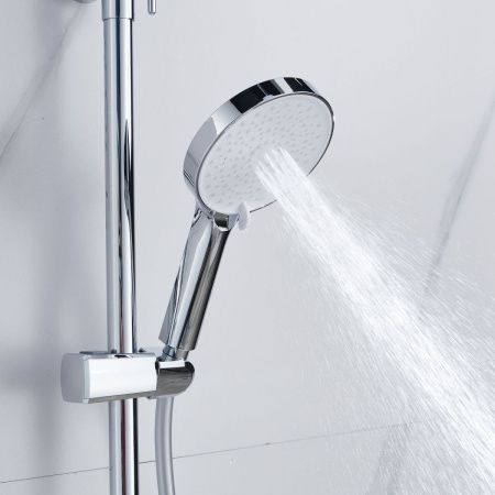 Душевая стойка Shevanik S4726 настенная цвет хром