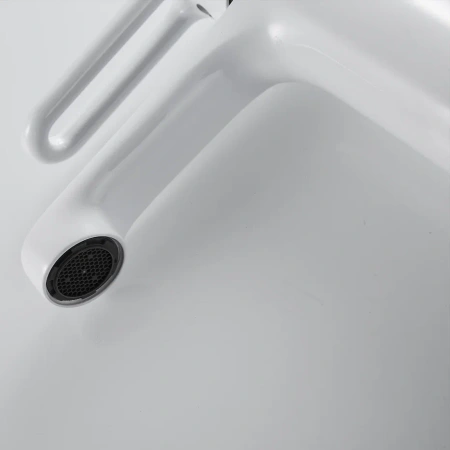 Смеситель Shevanik S8101F на раковину белый/хром